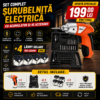 OFERTA - Set Surubelnita electrica + 4 Lampi Solare